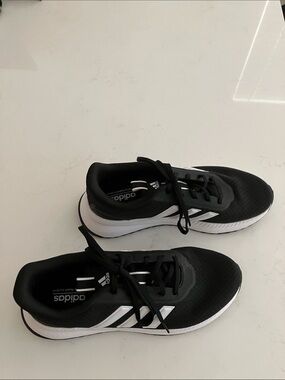 adidas Black and White Athletic Sneakers